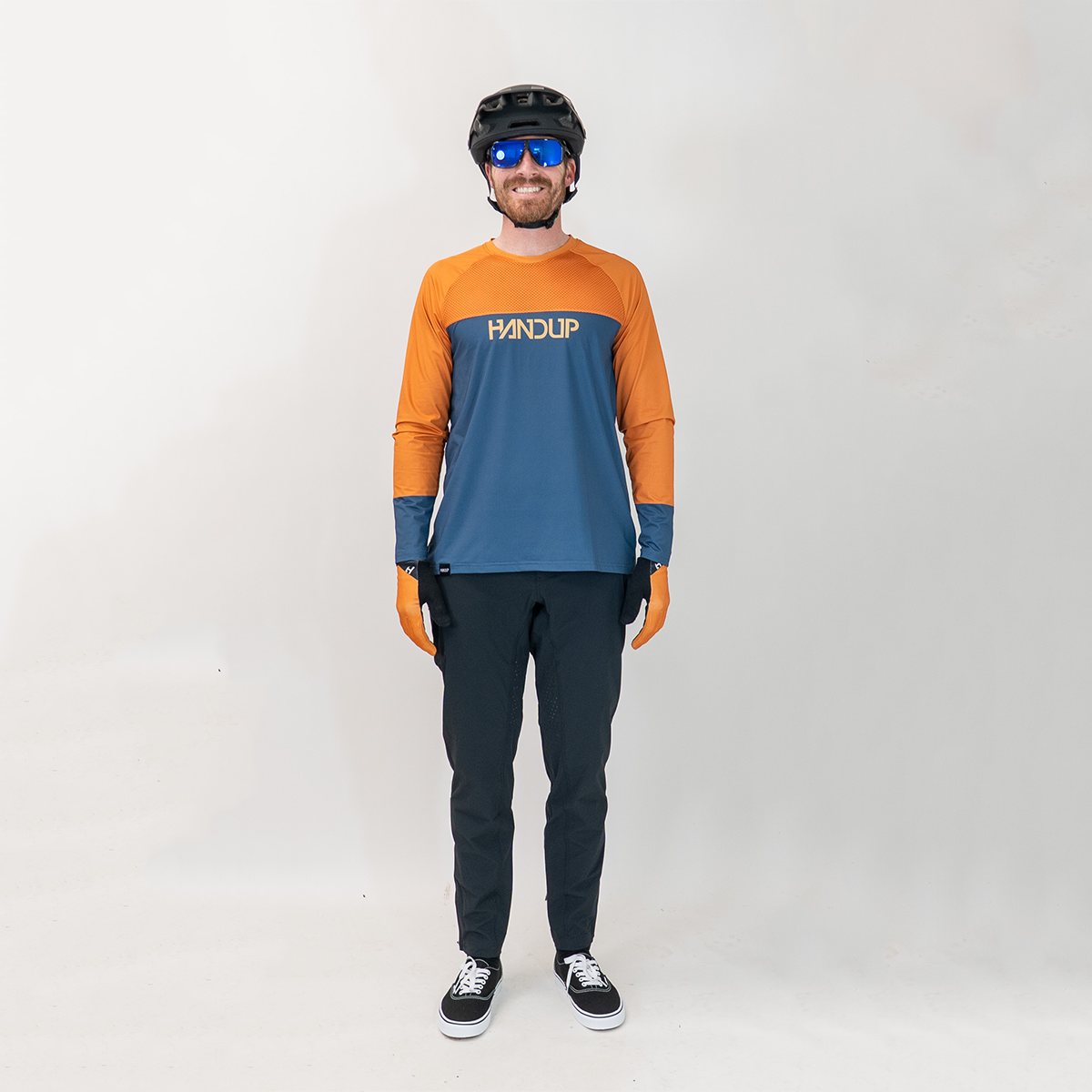 Long Sleeve VenTop Jersey - Burning Orange/Slate Grey