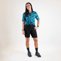 Stretch Jorts - Pure Black - OBED Bikes