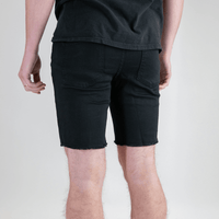Stretch Jorts - Pure Black - OBED Bikes