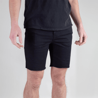 Stretch Jorts - Pure Black - OBED Bikes