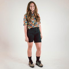 Stretch Jorts - Pure Black - OBED Bikes