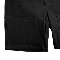 WorkHorse Stretch Canvas Short - Pure Black - OBED Bikes