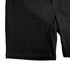 WorkHorse Stretch Canvas Short - Pure Black - OBED Bikes