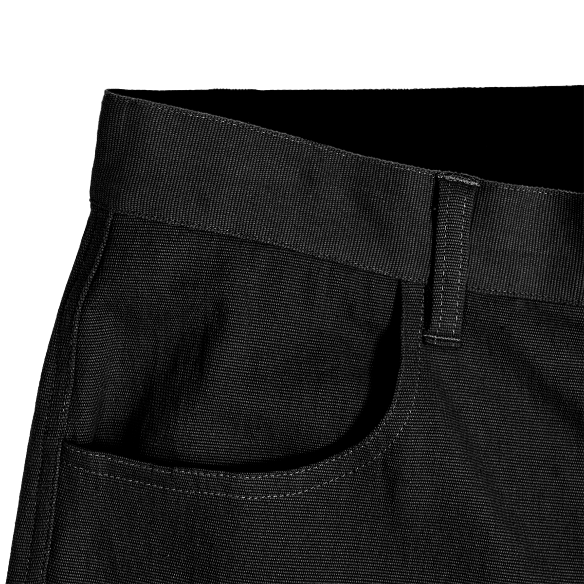 WorkHorse Stretch Canvas Short - Pure Black