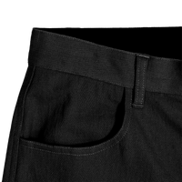 WorkHorse Stretch Canvas Short - Pure Black - OBED Bikes