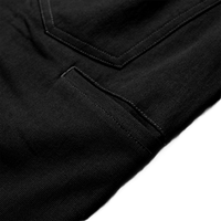 WorkHorse Stretch Canvas Short - Pure Black - OBED Bikes