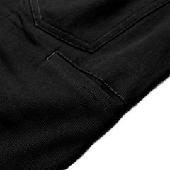 WorkHorse Stretch Canvas Short - Pure Black - OBED Bikes