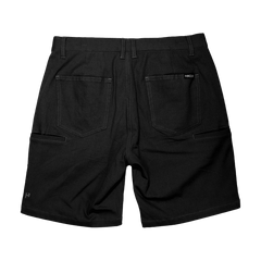 WorkHorse Stretch Canvas Short - Pure Black - OBED Bikes