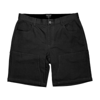 WorkHorse Stretch Canvas Short - Pure Black - OBED Bikes
