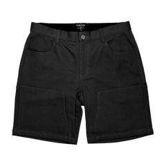 WorkHorse Stretch Canvas Short - Pure Black - OBED Bikes