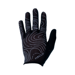 Summer LITE Gloves - Topo Map Black - OBED Bikes