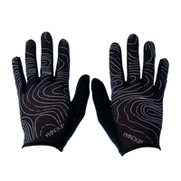 Summer LITE Gloves - Topo Map Black - OBED Bikes