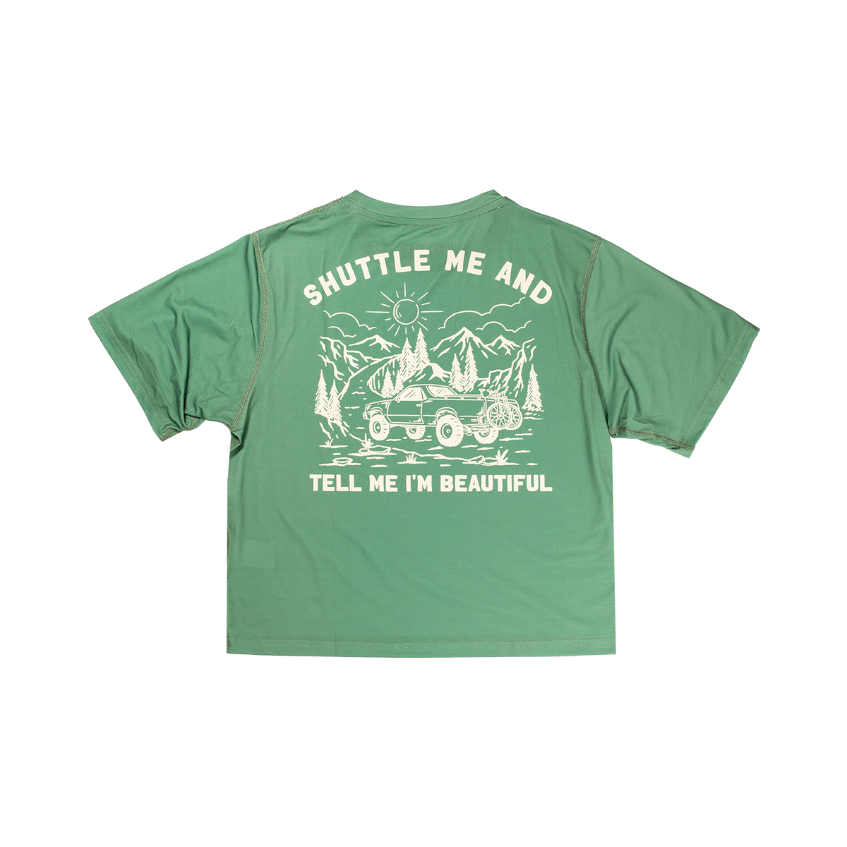 Cropped ActiviTEE - Shuttle Me Sage Green