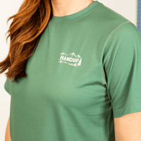 Cropped ActiviTEE - Shuttle Me Sage Green - OBED Bikes