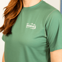Cropped ActiviTEE - Shuttle Me Sage Green - OBED Bikes