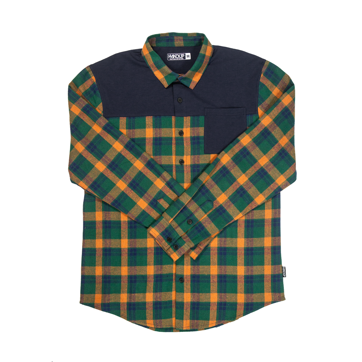 FlexTop Flannel - Forest Green/Golden Mustard