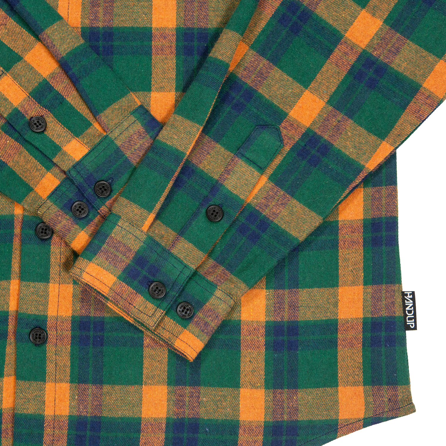 FlexTop Flannel - Forest Green/Golden Mustard