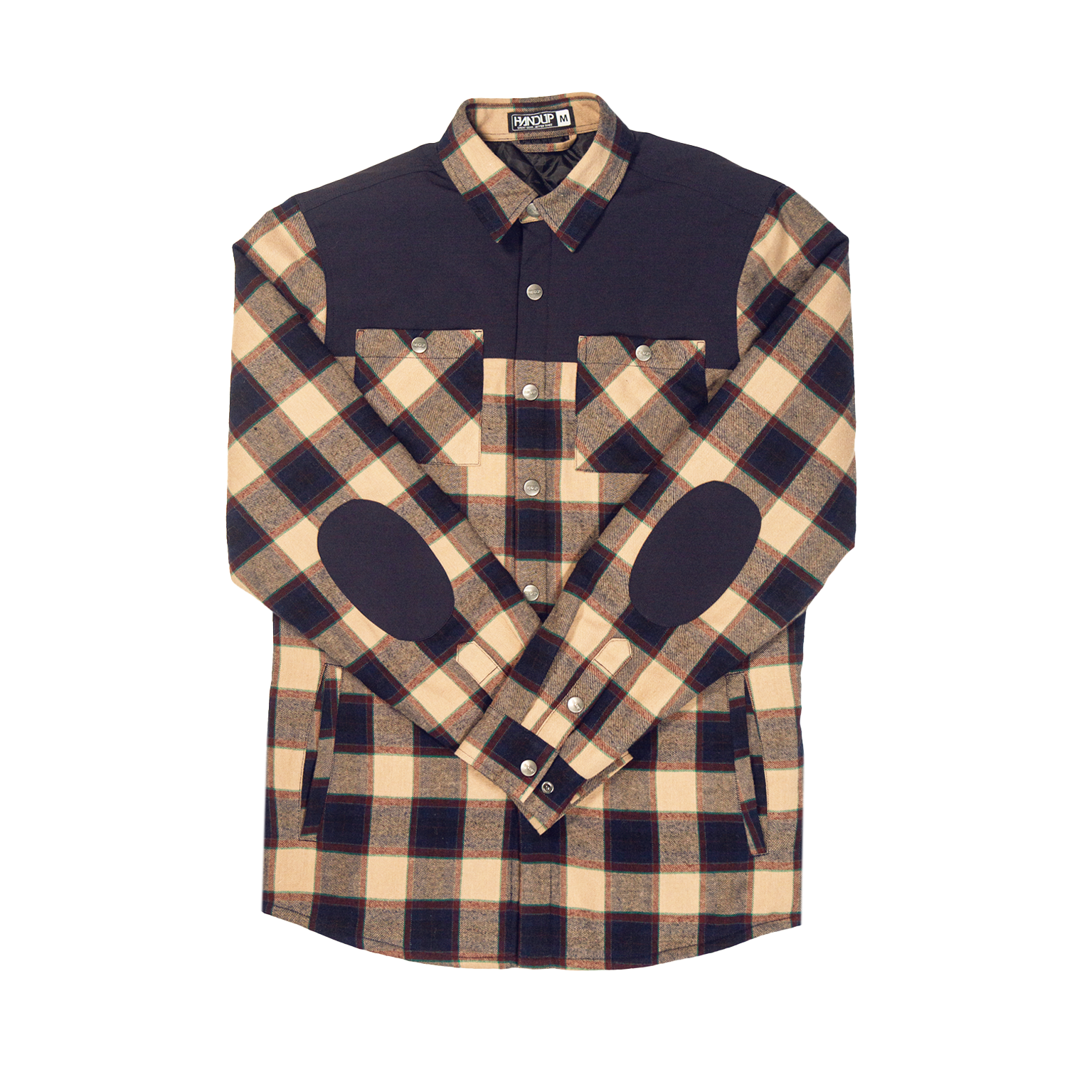 Flannel Jacket - Navy/Tan Plaid