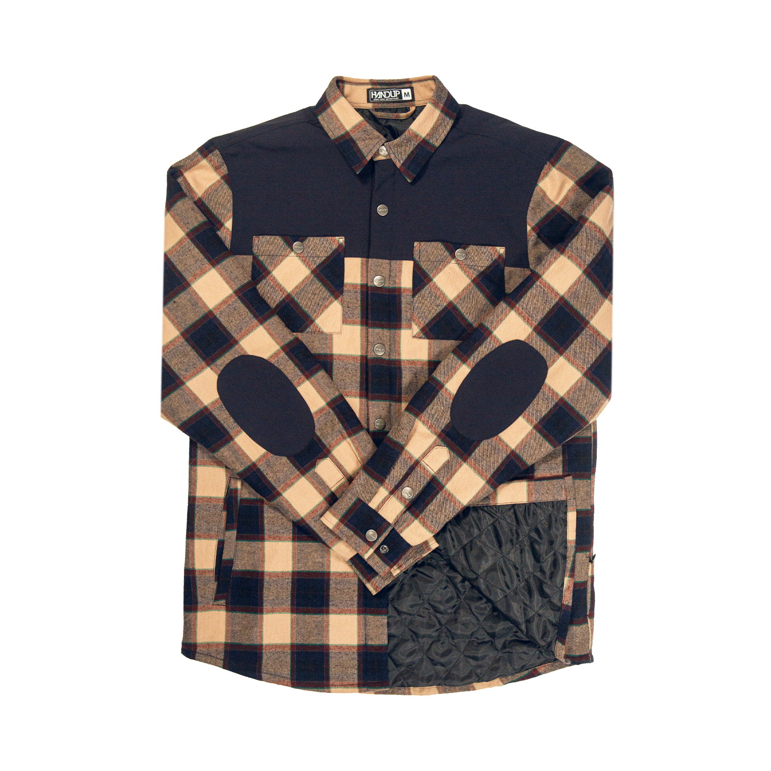 Flannel Jacket - Navy/Tan Plaid