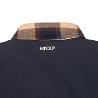 Flannel Jacket - Navy/Tan Plaid - OBED Bikes