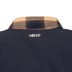 Flannel Jacket - Navy/Tan Plaid - OBED Bikes