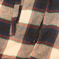 Flannel Jacket - Navy/Tan Plaid - OBED Bikes
