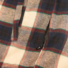 Flannel Jacket - Navy/Tan Plaid - OBED Bikes