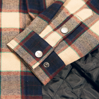 Flannel Jacket - Navy/Tan Plaid - OBED Bikes