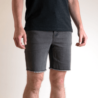Stretch Jorts - Faded Grey - OBED Bikes