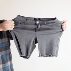 Stretch Jorts - Faded Grey - OBED Bikes