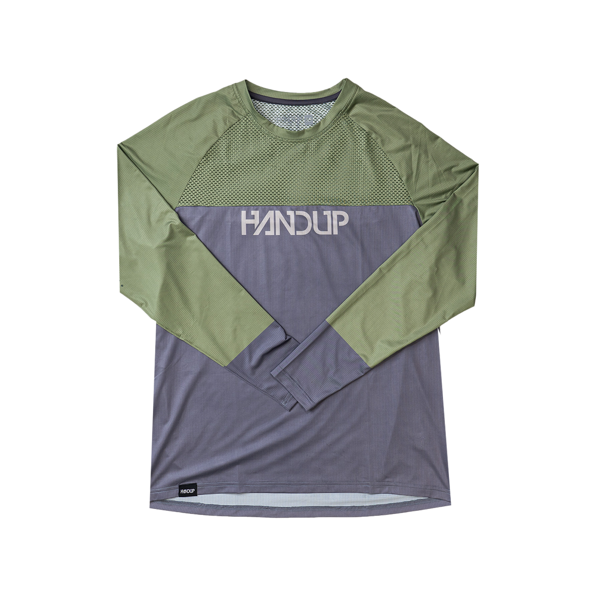 Long Sleeve VenTop Jersey - Moss Green/Steel Grey