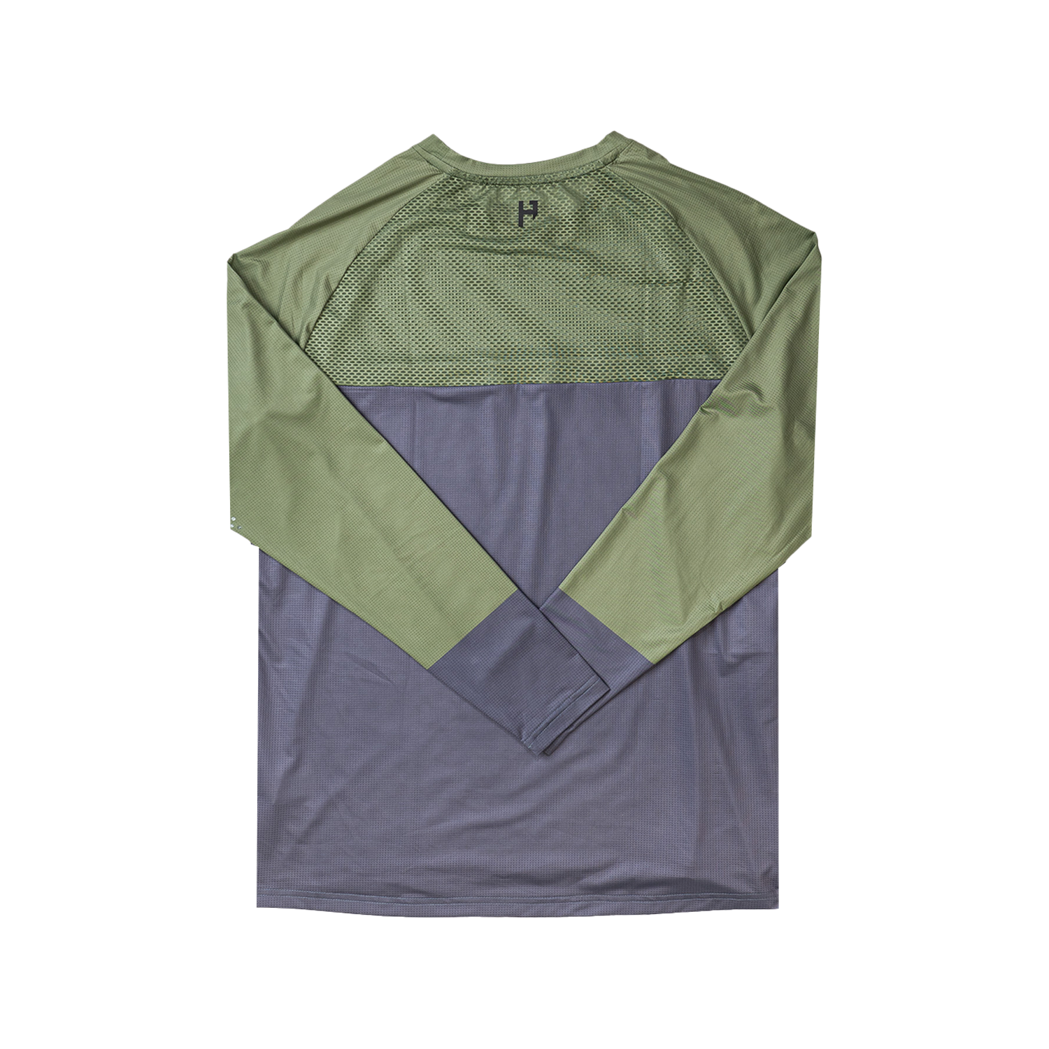 Long Sleeve VenTop Jersey - Moss Green/Steel Grey