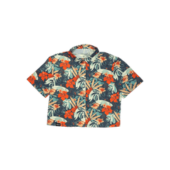 Cropped FlexGRID Button Up - Paradise Pedal - OBED Bikes