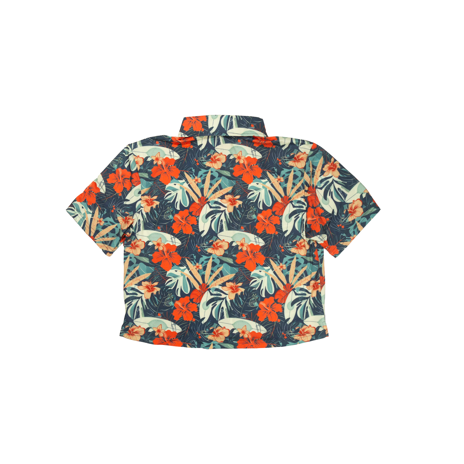 Cropped FlexGRID Button Up - Paradise Pedal