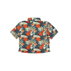 Cropped FlexGRID Button Up - Paradise Pedal - OBED Bikes