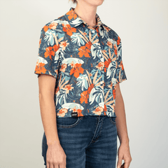 Cropped FlexGRID Button Up - Paradise Pedal - OBED Bikes