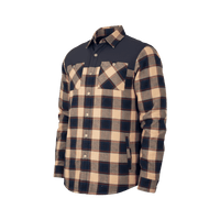 Flannel Jacket - Navy/Tan Plaid - OBED Bikes