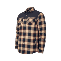 Flannel Jacket - Navy/Tan Plaid - OBED Bikes
