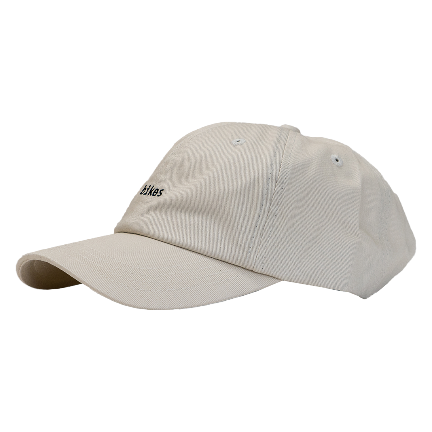 Unstructured Dad Hat - Ivory "Bikes"