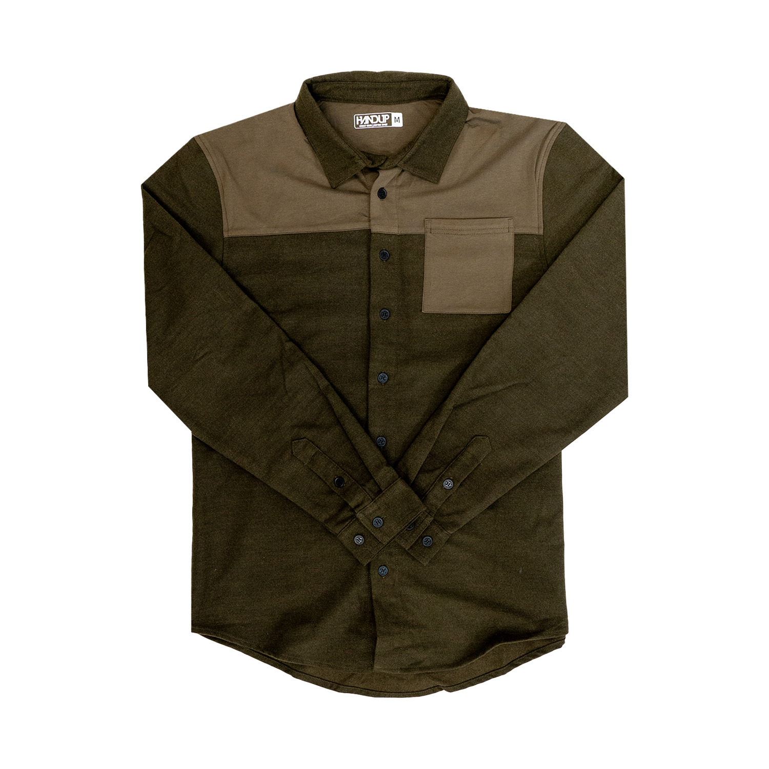 FlexTop Flannel - Solid Olive