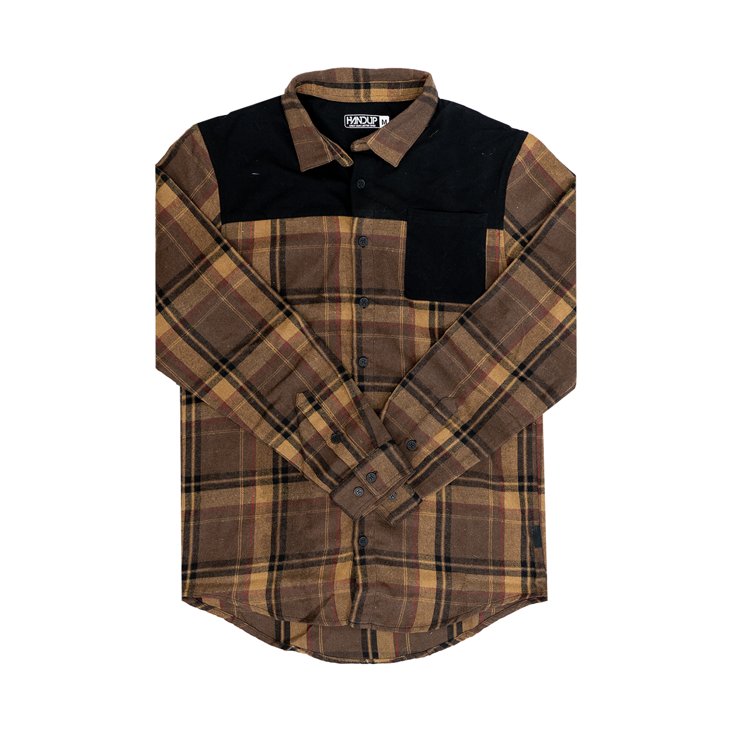 FlexTop Flannel - Brown/Tan