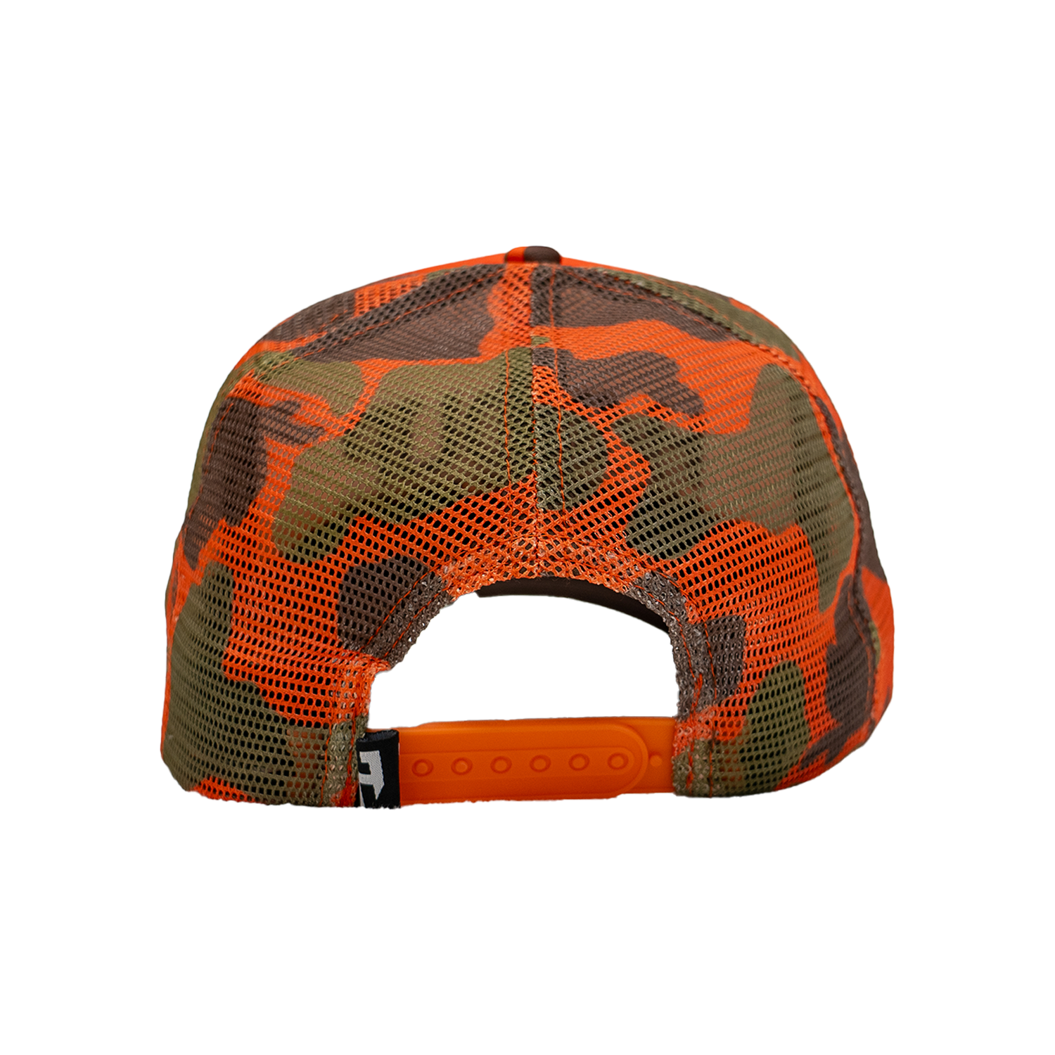 Foam Trucker Hat - Orange Camo