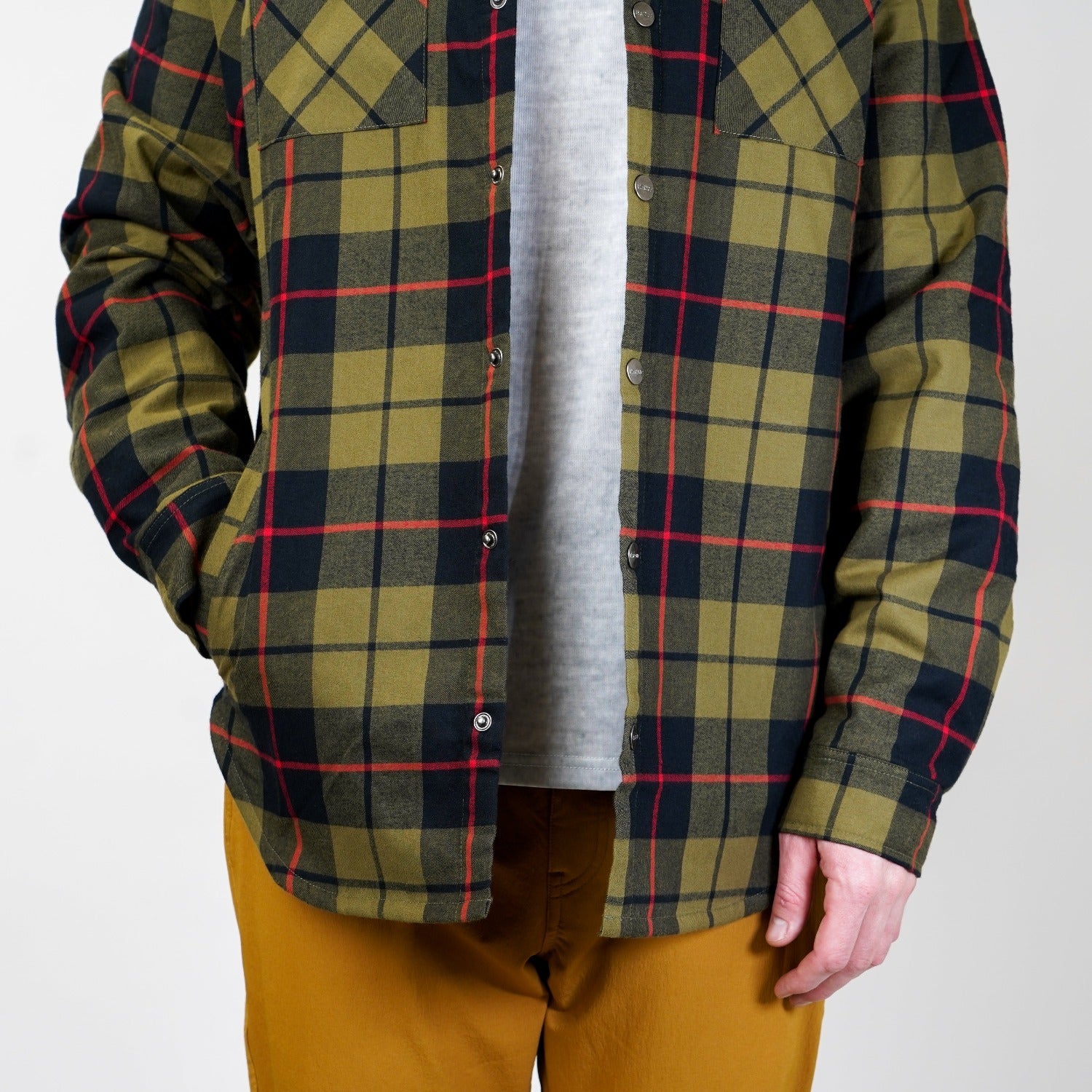 Flannel Jacket - Olive Flannel