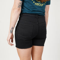 5.5" Stretch Jorts - Pure Black - OBED Bikes