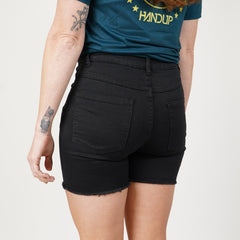 5.5" Stretch Jorts - Pure Black - OBED Bikes