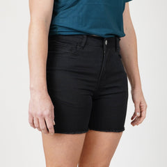 5.5" Stretch Jorts - Pure Black - OBED Bikes