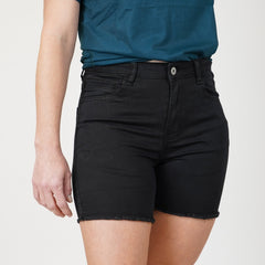 5.5" Stretch Jorts - Pure Black - OBED Bikes