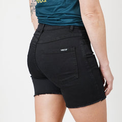 5.5" Stretch Jorts - Pure Black - OBED Bikes