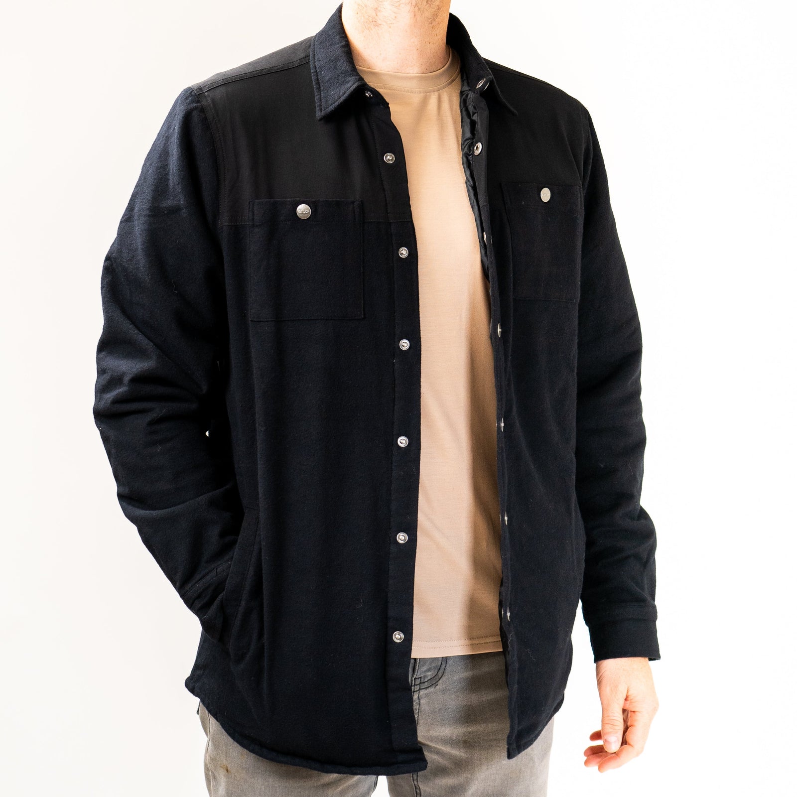 Flannel Jacket - Black on Black