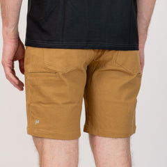 WorkHorse Stretch Canvas Short - Buckskin - OBED Bikes